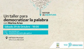 Se abre la convocatoria para participar del taller Motor de Escritura en el Teatro Municipal